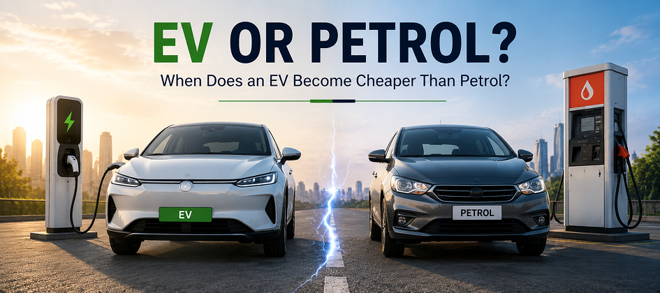 When Does an EV Become Cheaper Than Petrol? Break-Even & Savings Guide